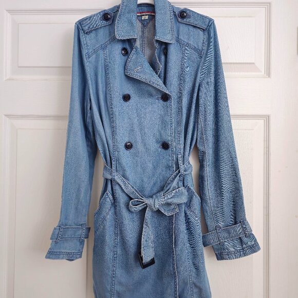 [NWOT] TOMMY HILFIGER Trench Coat - S - Picture 3 of 6